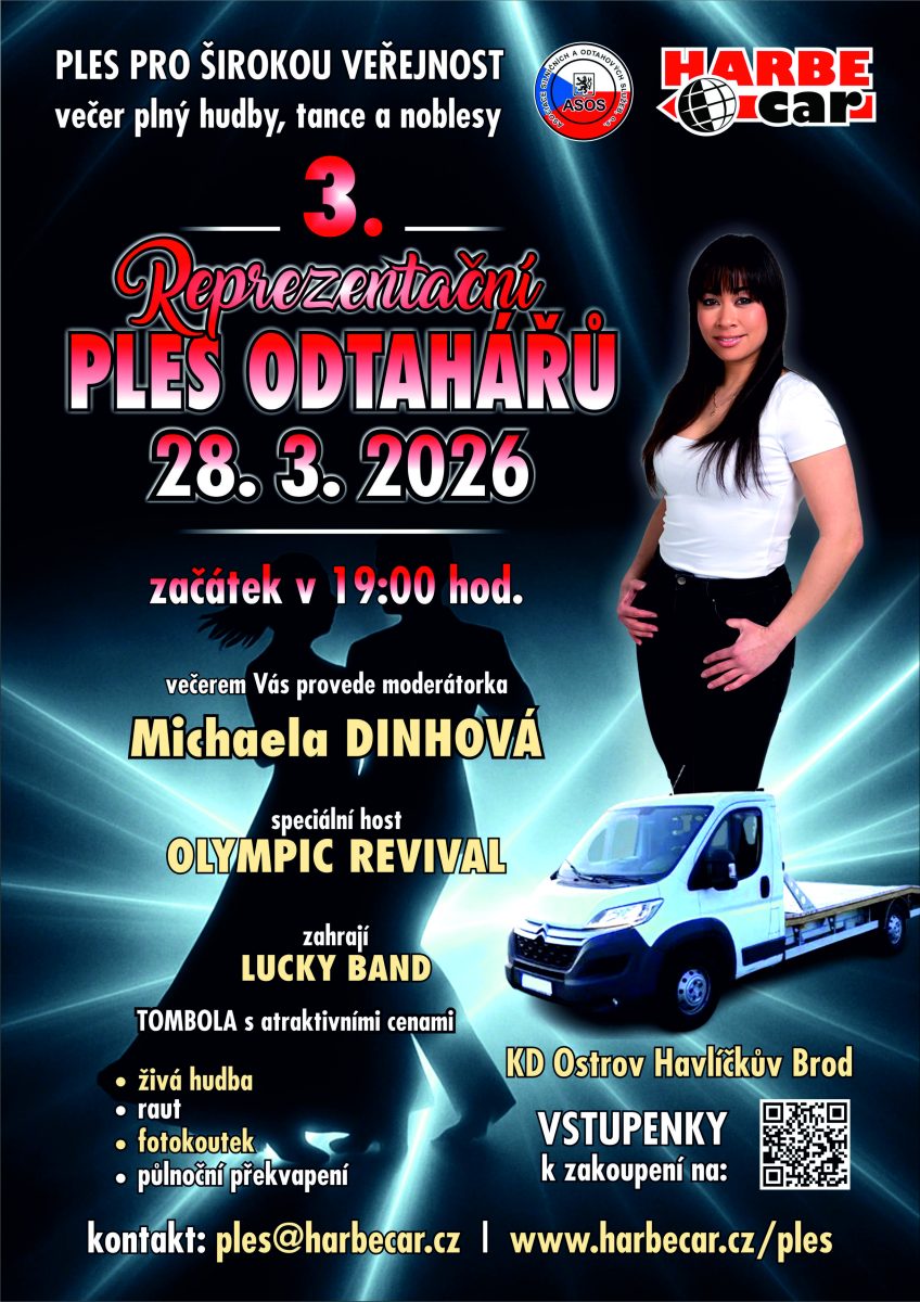 3. REPREZENTAČNÍ PLES ODTAHÁŘŮ 28/3/2026