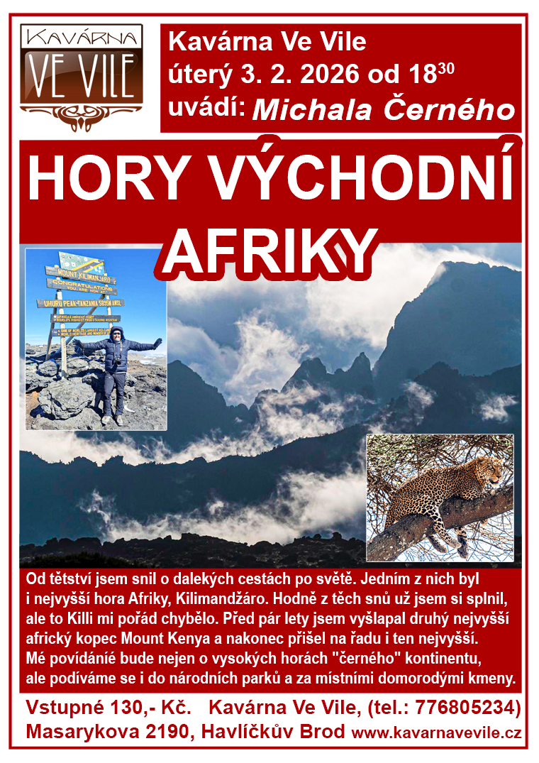 HORY VÝCHODNÍ AFRIKY - cestovatelská beseda