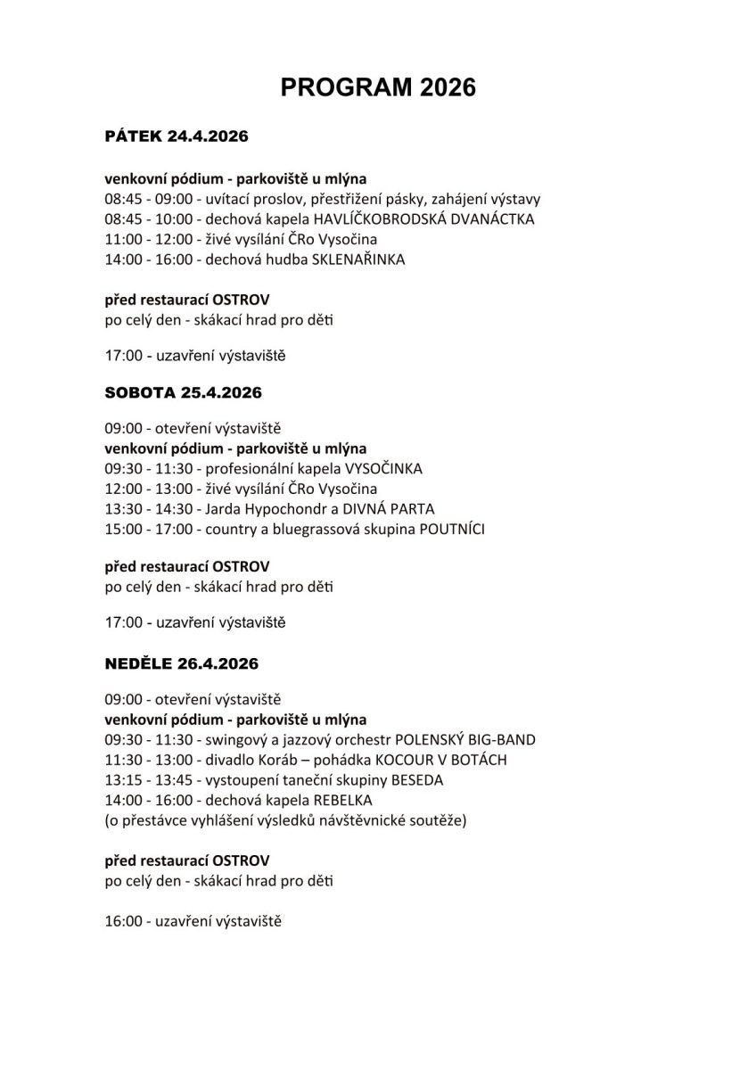 Výstava ZAHRADA 2026